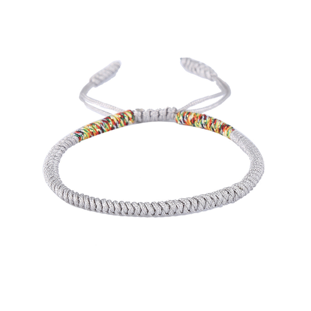 Handmade Braided Knot Bracelet Red String Literary Style Bracelet Ethnic Wind Red String