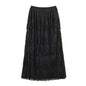 Street handmade tassel elastic waist skirt
