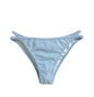 Solid Color Two-Piece Separated Swimwear, Push-Up Bra Top for Small Bust
