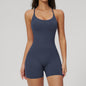 Sleeveless slim fit backless jumpsuit