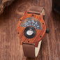 Multifunctional Compass Wooden Watch Outdoor Sport Watch for Men Women Students