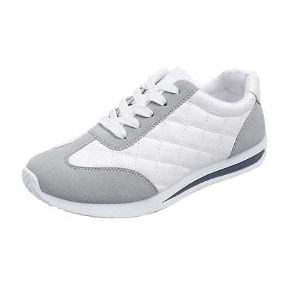 Women Casual Walking Shoes Summer Flat Lace Up Leather High Quality Sneakers Fashion Wild Flat-bottomed Loafers Women Sneakers