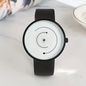 New concept pointerless watch with mesh dial, trendy and fashionable steel strap watch for young people.