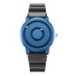 Creative Trendy Student Ball Bearing Metal Unisex Fashion Sport Quartz Watch Blue Steel Dial