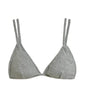 Solid Color Two-Piece Separated Swimwear, Push-Up Bra Top for Small Bust