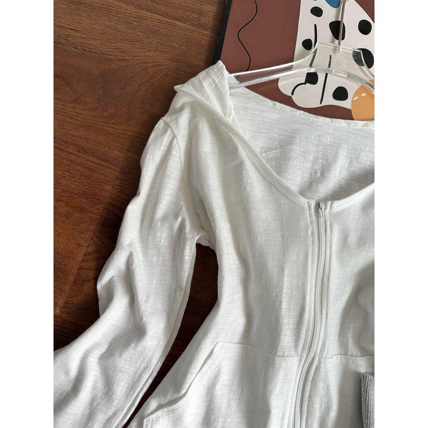 Bamboo Cotton Hooded Zip-Up Sun Protection Cardigan for Women
