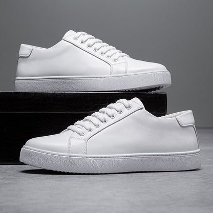 Extra Large Size Faded Retro Skate Shoes Casual White Shoes British Style Men's Shoes