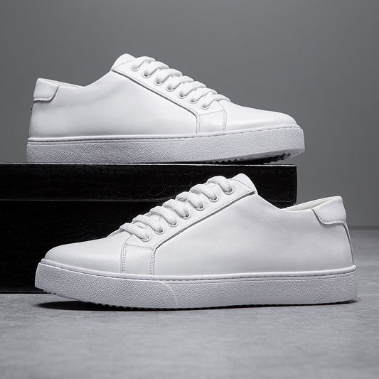 Extra Large Size Faded Retro Skate Shoes Casual White Shoes British Style Men's Shoes