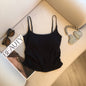 Vest with Padded Brapicy Girl Strap Top