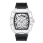 Cross-border Watch Unique Barrel-shaped Quartz Watch Fashion Transparent Men's Watch Waterproof Wristwatch