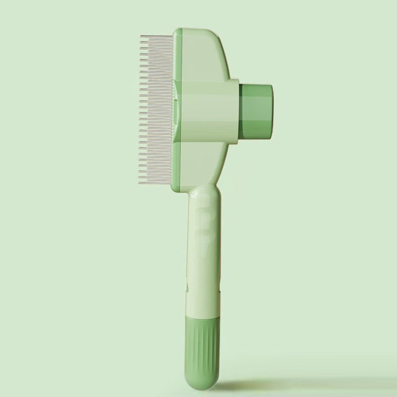 Dog & Cat Grooming Brush: Automatic Hair Remover with 1-Button Self-Cleaning & Massage