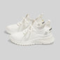 Mesh Lace-Up Platform Athletic Shoes