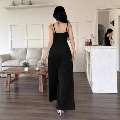 Sleeveless loose jumpsuit