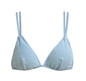 Solid Color Two-Piece Separated Swimwear, Push-Up Bra Top for Small Bust