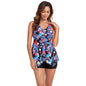 Two-Piece High-Waisted Modest Tummy-Covering Floral Bikini Set