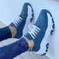 Women Sneakers Fashion Platform Lace Up Casual Sports Shoes Comfortable Running Ladies Vulcanized Shoes Female Footwear