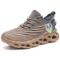 Men's shoes New mesh casual sneakers Men's summer breathable fly weave Fried Dough Twists soled large shoes Running shoes