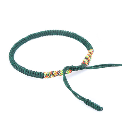 Handmade Braided Knot Bracelet Red String Literary Style Bracelet Ethnic Wind Red String