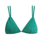 Solid Color Two-Piece Separated Swimwear, Push-Up Bra Top for Small Bust