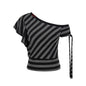Women's Color-block Loose Round Neck Casual Short Sleeve Letter Print T-shirt