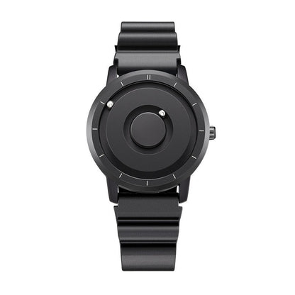 Creative Trendy Student Ball Bearing Metal Unisex Fashion Sport Quartz Watch Blue Steel Dial