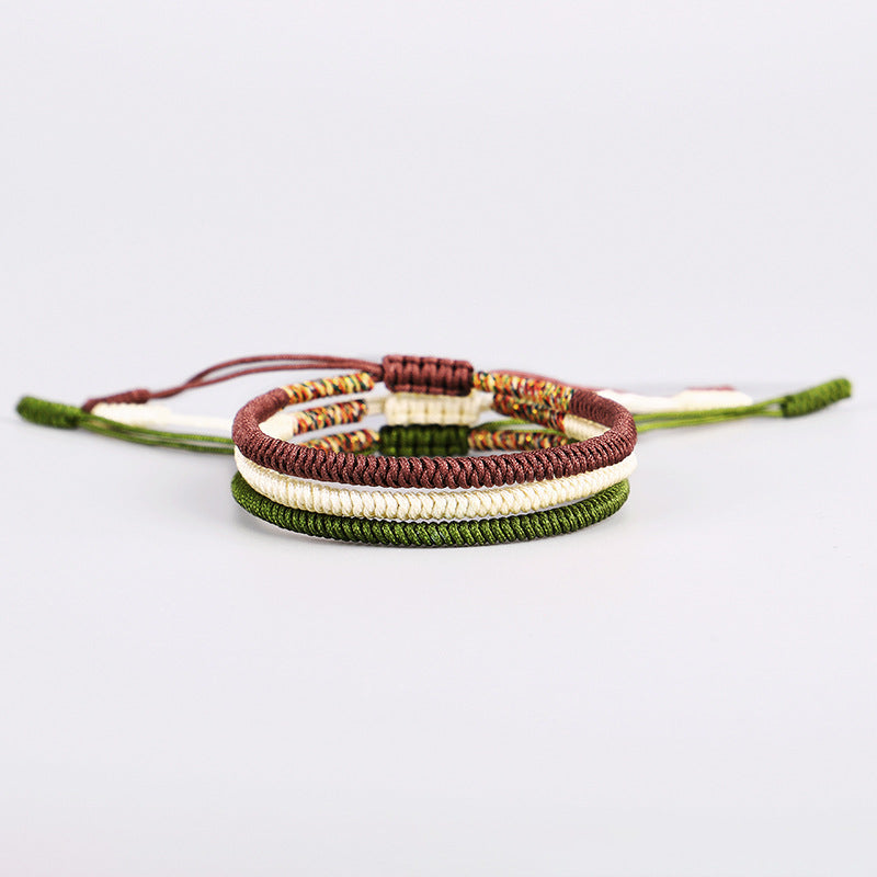 Handmade Braided Knot Bracelet Red String Literary Style Bracelet Ethnic Wind Red String