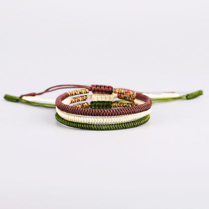 Handmade Braided Knot Bracelet Red String Literary Style Bracelet Ethnic Wind Red String