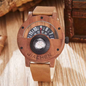 Multifunctional Compass Wooden Watch Outdoor Sport Watch for Men Women Students