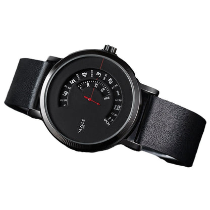 Fashion Rotary Non-Mechanical Quartz Watch Men's Wristwatch Yazole Men's Watch