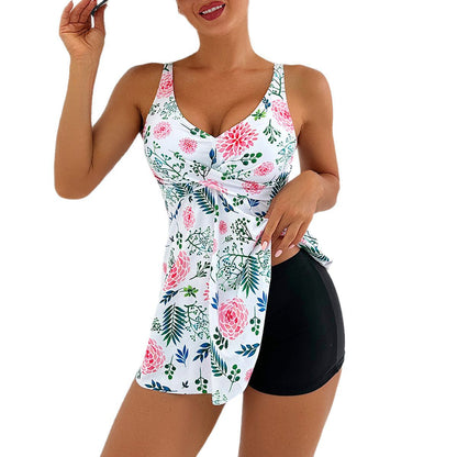 Printed Skirt-style Bikini Bottoms  Swimwear