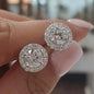 Fashion Luxury 925 Sterling Silver 6mm Small Zircon Stud Earing Earrings for women christmas gift korean jewelry E232