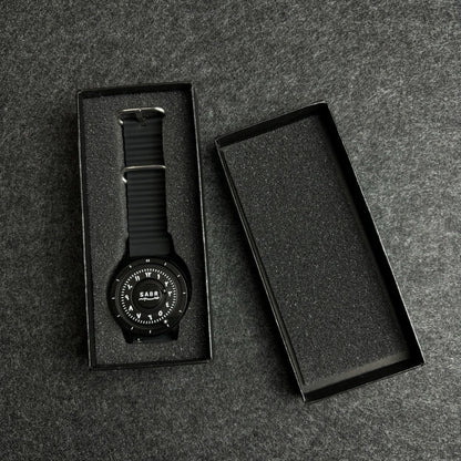 Casual Arabic Numeral Quartz Men's Watch with Magnetic Floating Design, Water Resistant, Fashionable and Unique Style