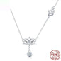 Silver Lotus Delicate Necklace