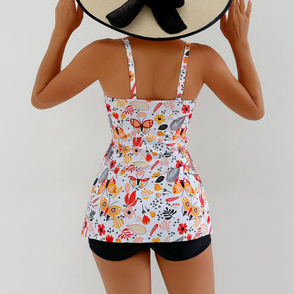 Printed Skirt-style Bikini Bottoms  Swimwear