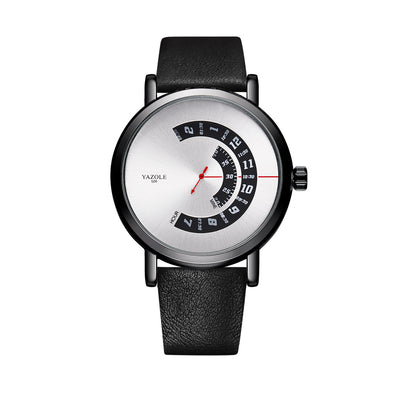 Fashion Rotary Non-Mechanical Quartz Watch Men's Wristwatch Yazole Men's Watch