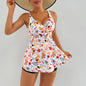Printed Skirt-style Bikini Bottoms  Swimwear