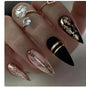 French simple glitter girl’s soft and tender wearable manicure nails