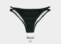Solid Color Two-Piece Separated Swimwear, Push-Up Bra Top for Small Bust