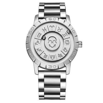 Skull Head Men's Multi-Functional Waterproof Quartz Watch