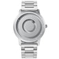 Creative Trendy Student Ball Bearing Metal Unisex Fashion Sport Quartz Watch Blue Steel Dial