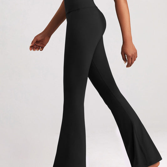 in stock High Waist Micro Yoga Pants Slimming Hip-lifting Dance Pilates Tight Pants Quick-drying Sports Fitness Horned Pants