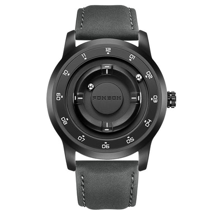 LIGE Fashionable Roman Numeral Men's Multi-Function Quartz Watch with Leather Strap and Water Resistance