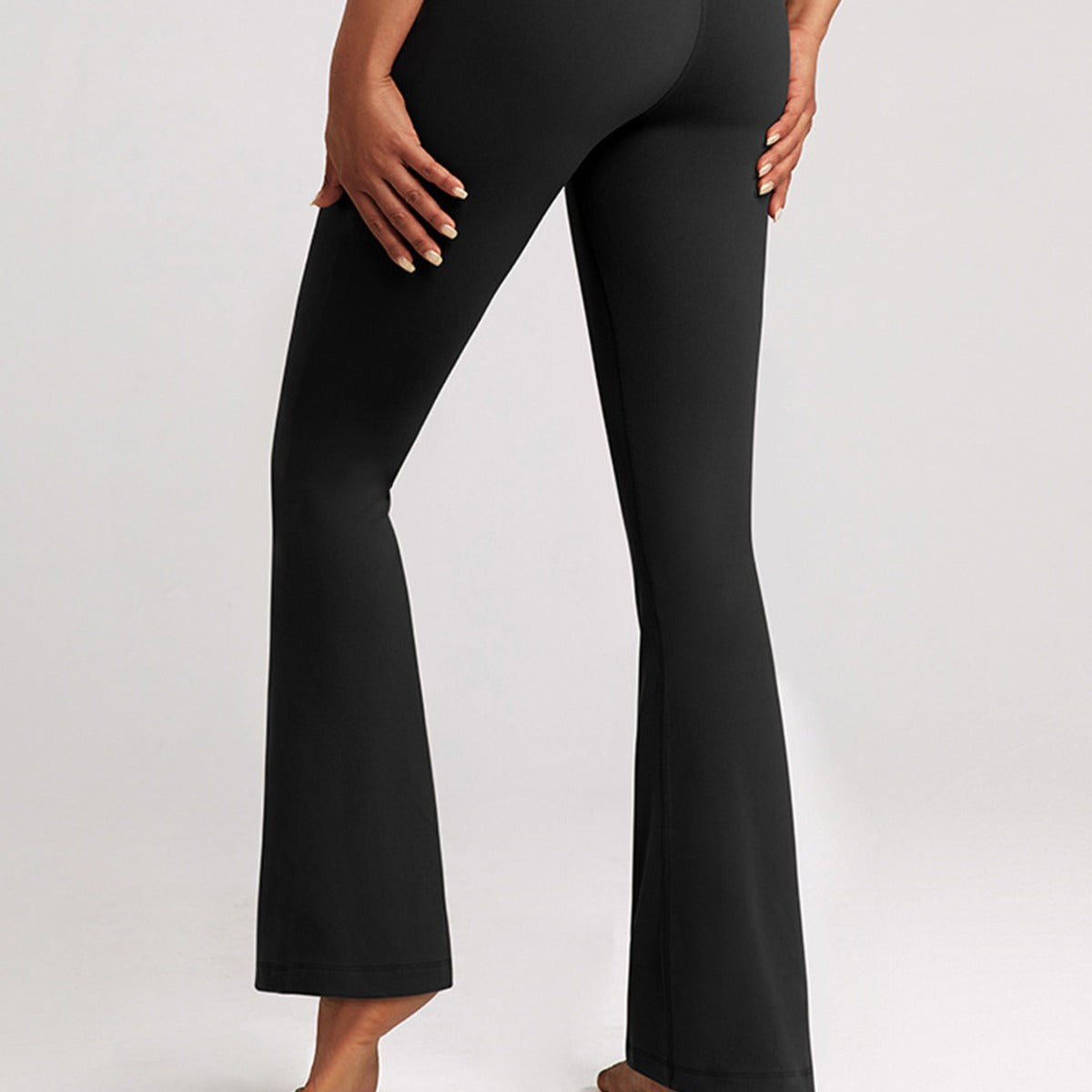 in stock High Waist Micro Yoga Pants Slimming Hip-lifting Dance Pilates Tight Pants Quick-drying Sports Fitness Horned Pants