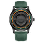 LIGE Fashionable Roman Numeral Men's Multi-Function Quartz Watch with Leather Strap and Water Resistance