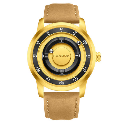 LIGE Fashionable Roman Numeral Men's Multi-Function Quartz Watch with Leather Strap and Water Resistance