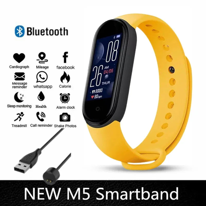 Lenovo Smart band Movement Watch Step count Bluetooth Synchronous Phone Information Smartwatch For Men Women Students 2025 New