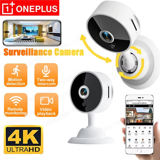 OnePlus WiFi Camera 4K Smart Home Security Monitor Night Vision 2-way Audio Cloud Storage Mini Portable Camcorders For Baby Pet