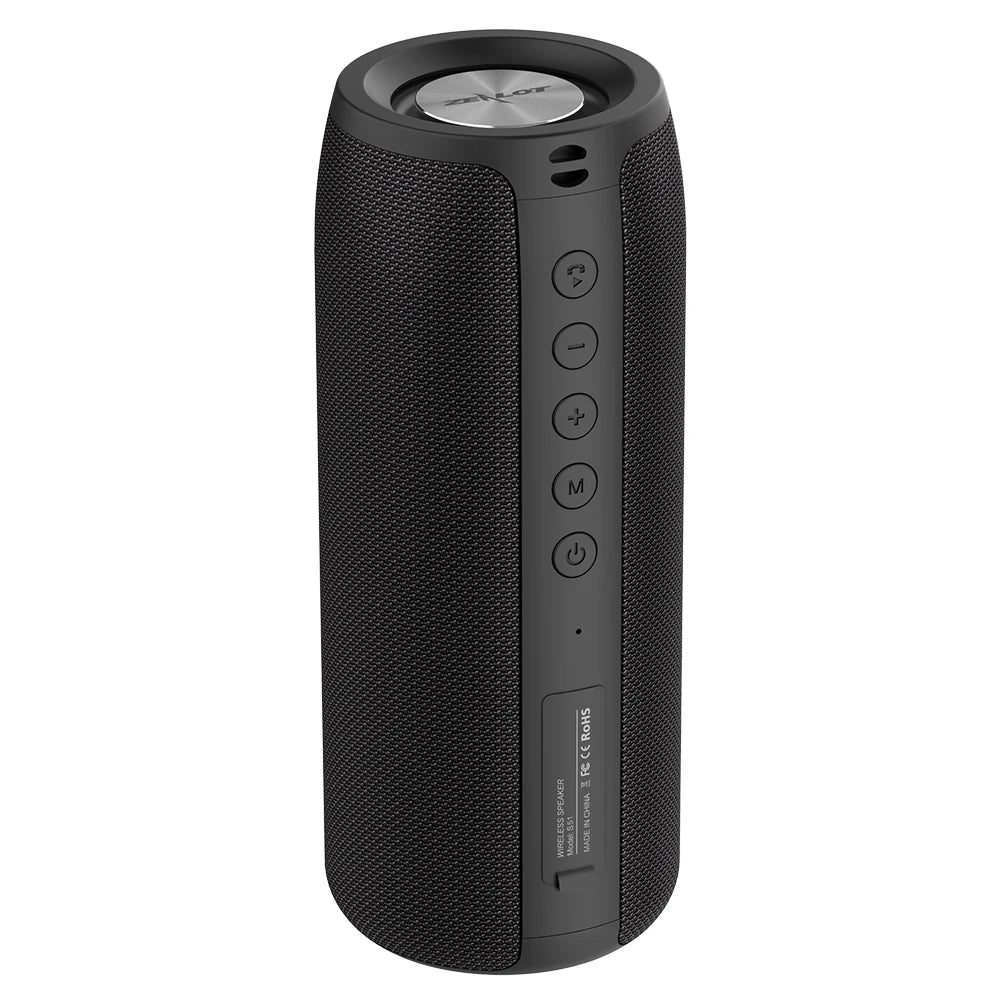 ZEALOT-S51 TWS Portable Bluetooth Speaker Wireless Bass Subwoofer Waterproof Outdoor Speakers Subwoof Loudspeaker Box Support TF