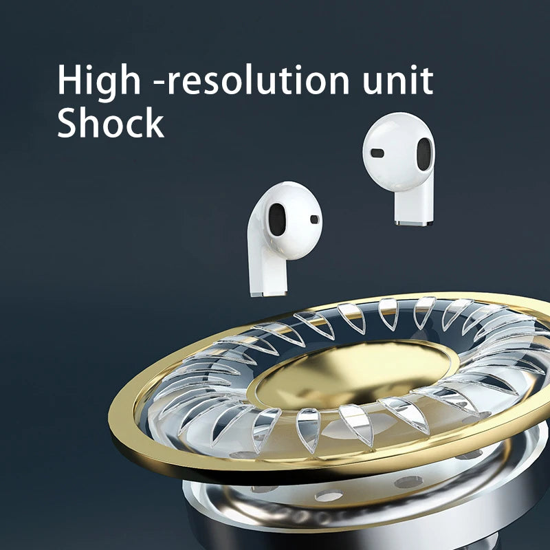 Pro 5S Bluetooth Earphone Stereo Wireless Headphone In-Ear HiFi Earbud HandsFree Headset Mic Noise Reduction Mini Sport Earplugs