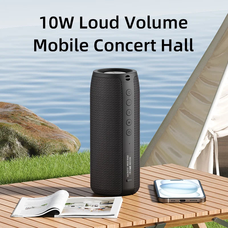 ZEALOT-S51 TWS Portable Bluetooth Speaker Wireless Bass Subwoofer Waterproof Outdoor Speakers Subwoof Loudspeaker Box Support TF